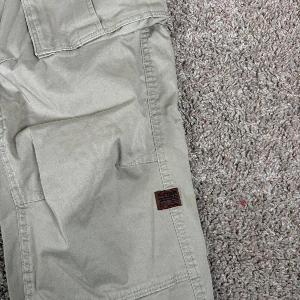 G-Star Raw Mens Rovic Zip 3D Tapered Cargo Pants Beige D02190 36x32